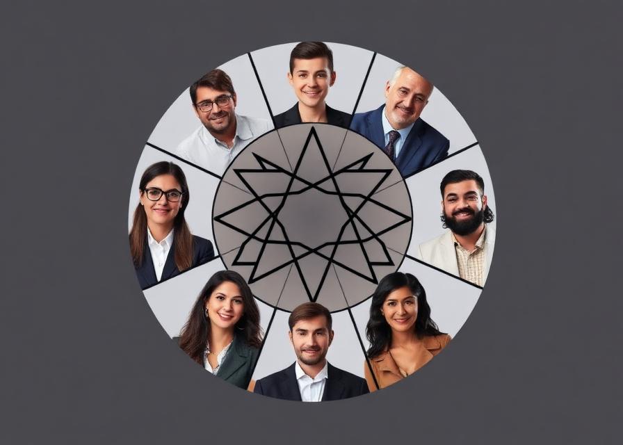 Foto ejecutiva representando Test de Eneagrama · La Sabiduría de los 9 Tipos